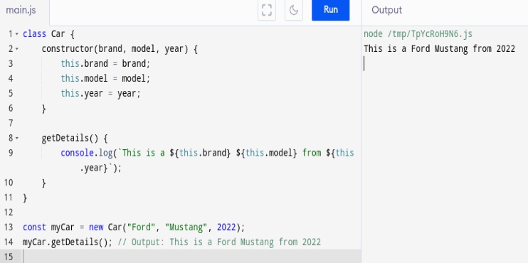 javascript this keyword within classes